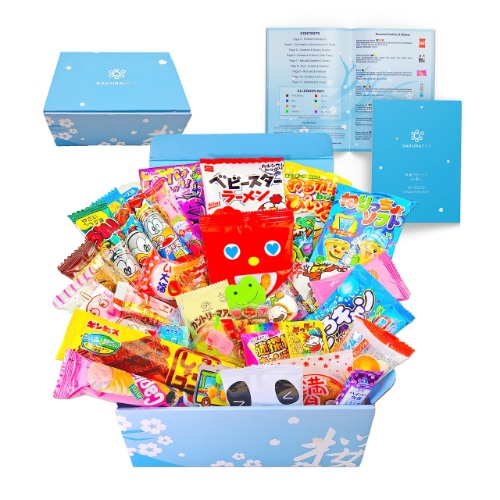 Sakura Box Japanese Snacks & Candy 40 Piece Dagashi Food Set