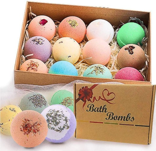 Bath Bombs Gift Set, JRINTL 12 made Fizzies, Shea & Coco Butter Dry Skin Moisturize, Perfect for Bubble & Spa Bath. Handmade Birthday Mothers day Gifts idea For Her/Him, wife, girlfriend - 12 Count (Pack of 1) $25.95 ($2.16 / count)
