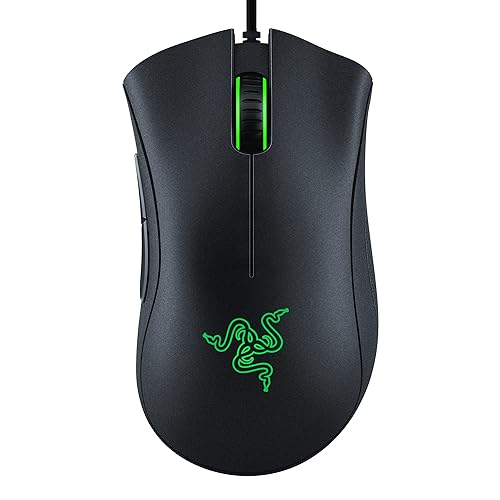 Razer DeathAdder Essential Gaming Mouse: 6400 DPI Optical Sensor - 5 Programmable Buttons - Mechanical Switches - Rubber Side Grips - Classic Black - Classic Black