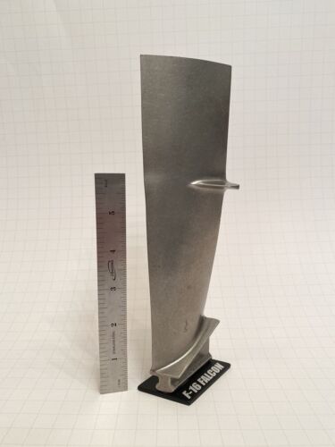 Titanium F-16 Jet Engine Blade. Turbine Hgu Aviation Desk Model Pratt&Whitney  | eBay