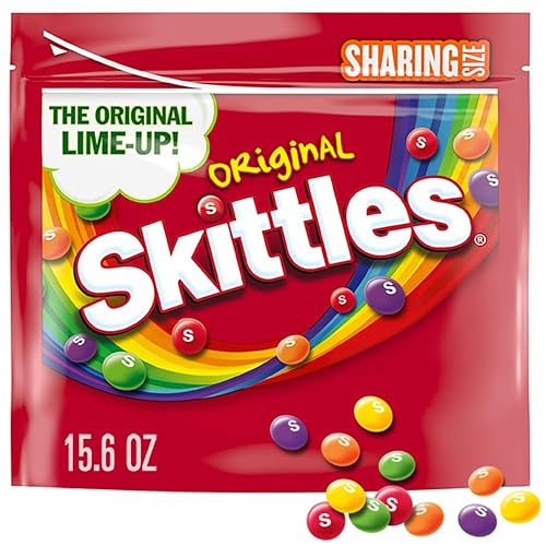 SKITTLES Original Valentine's Day Chewy Candy, Sharing Size, 15.6 oz Bag