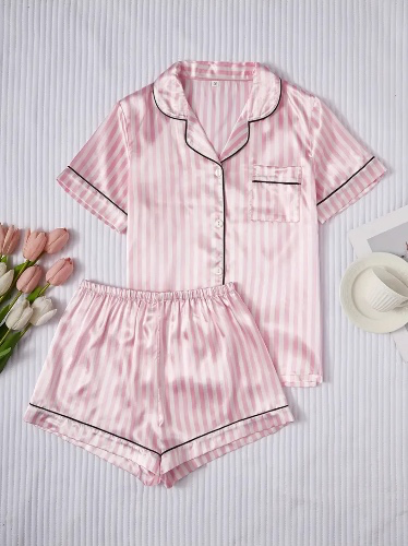Cute satin pj set