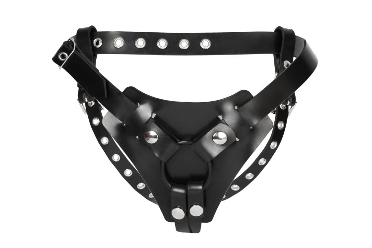 Rubber Deluxe Strap On Harness - Small (Up to Size 10)