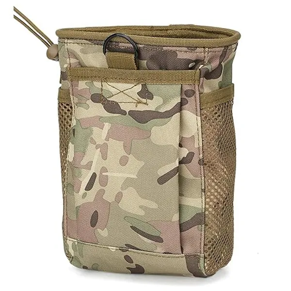 Tactical Molle Dump Pouch Multicam Mag Tactical EDC Utility Pouch Kompakt Gürteltasche für Camping Reisen Sport - Cp