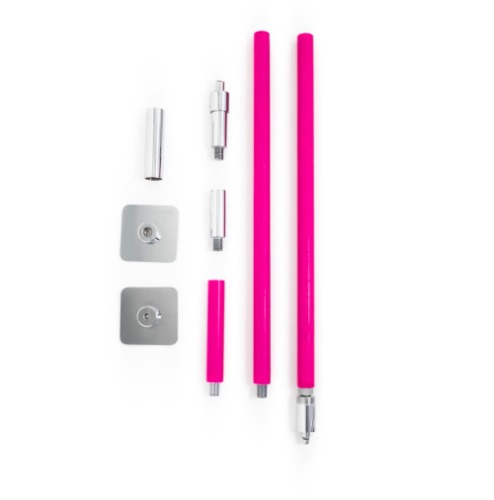 Pink Silicone Portable Dance Pole Kit