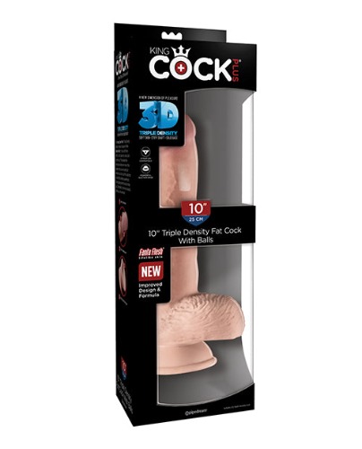 10" Triple Density Fat Cock