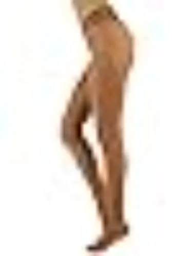 CALZITALY Seamless Sheer Tights Plain or with Polka Dots | Black, Skin, Blue | S, M/L, L/XL | 15 DEN | Made in Italy - M-L TAN