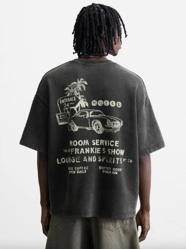 WASHED GRAPHIC PRINT SWEATSHIRT