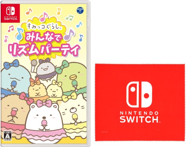 すみっコぐらし　みんなでリズムパーティ -Switch (【Amazon.co.jp限定】Nintendo Switch ロゴデザイン マイクロファイバークロス 同梱)