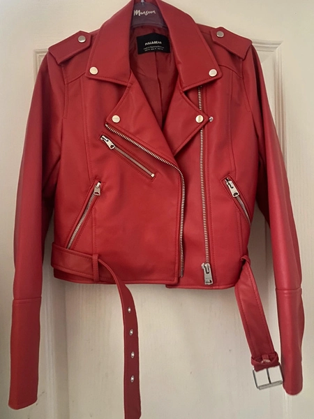 Vintage Biker jacket Red
