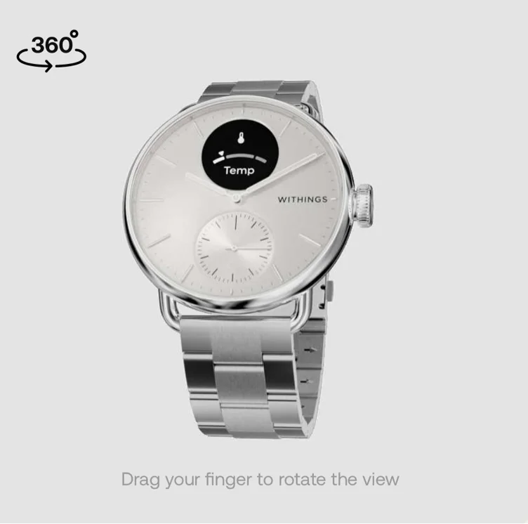 ScanWatch 38 mm pearl white 