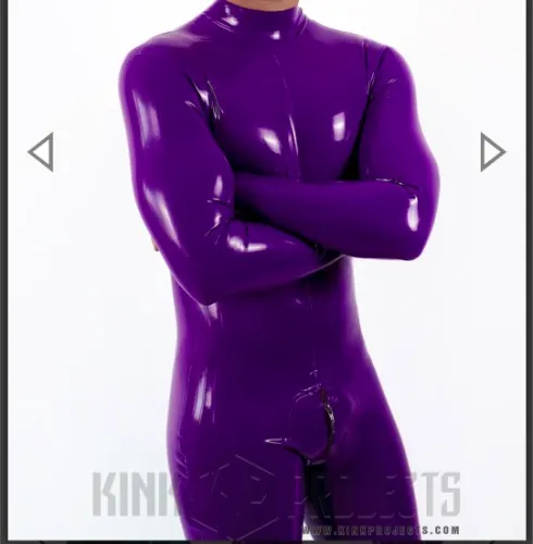 Male Standard Back Zip Latex Catsuit 