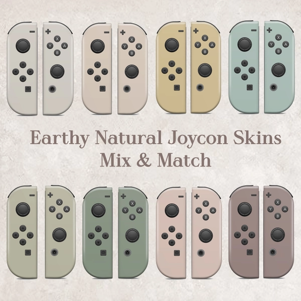 Earthy Natural Nintendo Switch Joycon Skin