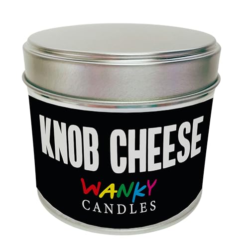 Wanky Candle, Rude Candle for her, Vanilla Scented Tin Candle (Knob Cheese) - XG-83O6-NPXL