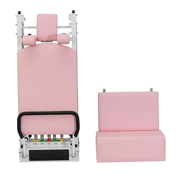 Foldable Pilates Reformer Machine, Improve Core Strength and balance, Improve body shape, aluminum Foldable Pilates Machine Equipment for Home, Studio Workout