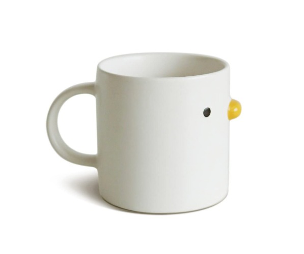 Taza de café divertida y novedosa, taza de capuchino de cerámica Sweet Chick, taza de té creativa de 400 ml para la oficina en casa, taza de agua, familia, amigo, pareja.