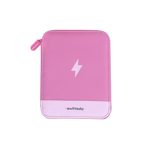 Travel Cord Organizer Pouch - Blush Pink