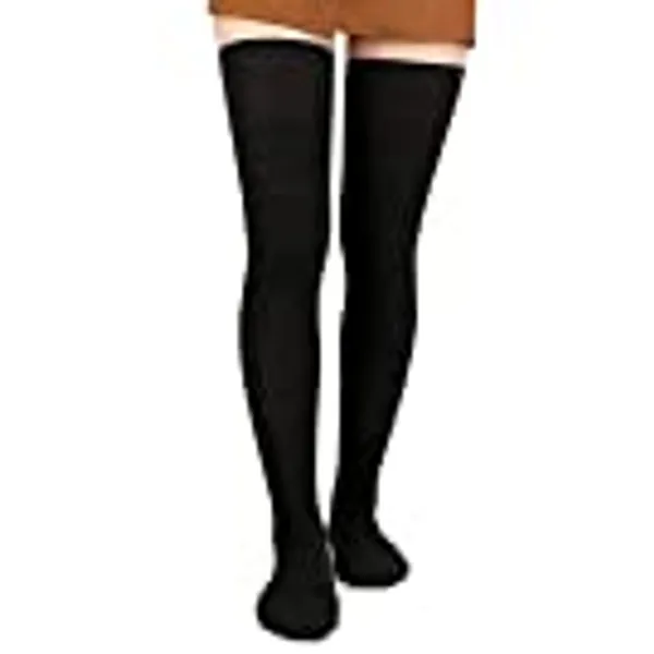 Women Thigh High Socks Extra Long Cotton Knit Warm Thick Tall Long Boot Stockings Leg Warmers