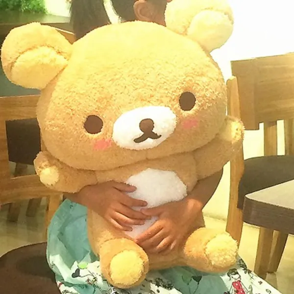 Giant Rilakkuma Bear Plush Toys Life Size Relax Bear Pillow Dolls Soft Stuffed Animals Valentine&#39s Day Girlfriend Gif|Movies & TV|   - AliExpress