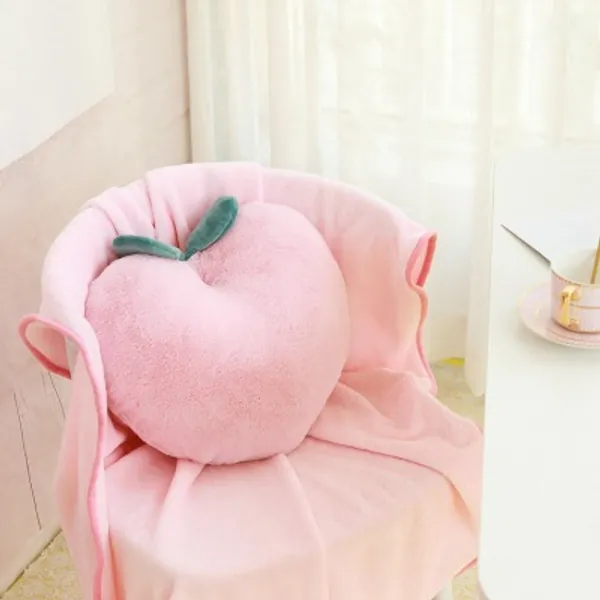 Fruit Plush Toy Stuffed Peach Cushion Super Soft Peaches Pillow Lovely Gift For Girl Kids|Stuffed & Plush Plants|   - AliExpress