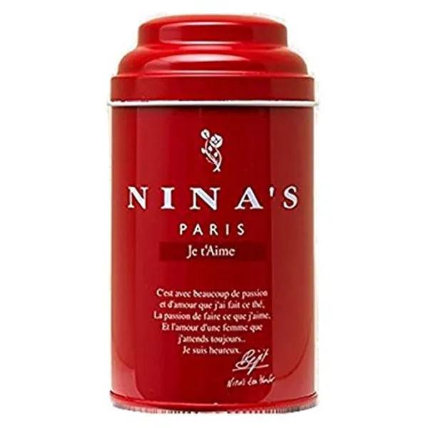 Nina's Paris, Je t'Aime Thé, Nina's I Love You Loose Tea in Original Red Gift Tin, 3.5 Ounces