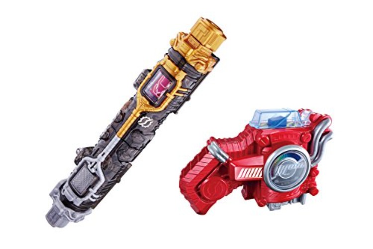 Bandai Kamen Rider Build DX Furu Furu Rabbit Tank Bottle & Hazard Trigger Set