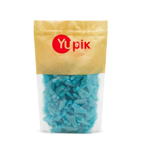 Yupik Candy Sour Blue Big Foot, Chewy Gummies, 1Kg