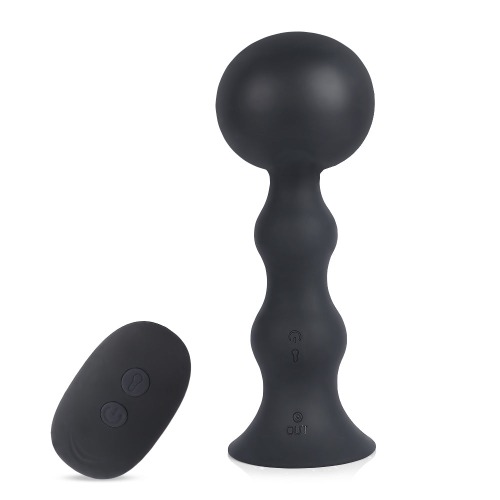 Xomiy Anal Vibrator - Inflatable Butt Plug | 7.17 Inch / Black / Silicone