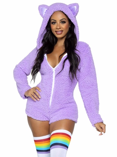 Leg Avenue Women's Assorted Cuddly Animal Costumes - Women's Medium Cuddle Kitty