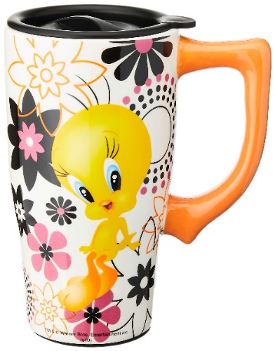 Spoontiques Tweety Travel Mug, Multi Colored - Tweety