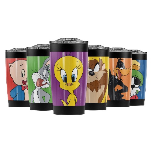 Looney Tunes Tweety Bird Pose Stainless Steel Tumbler 20 oz Coffee Travel Mug/Cup, Vacuum Insulated & Double Wall with Leakproof Sliding Lid | Great for Hot Drinks and Cold Beverages - 1 Count (Pack of 1) Tweety Bird