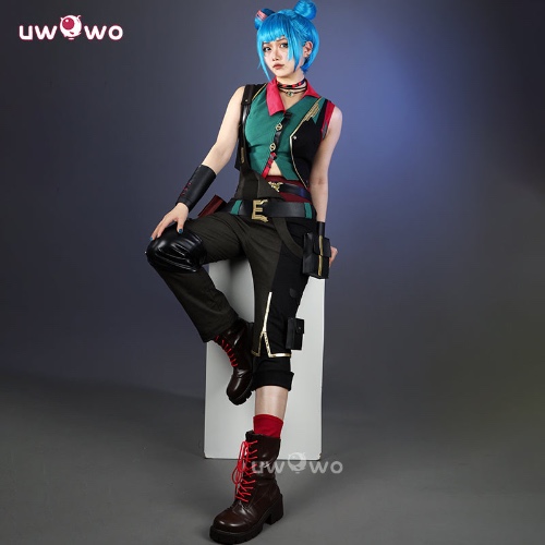 Uwowo Collab Series: LOL Arcane2 Powder/Jinx Buns Hair Alternative Universe AU Cosplay Costume XS-XXXL - 【Pre-sale】XXL