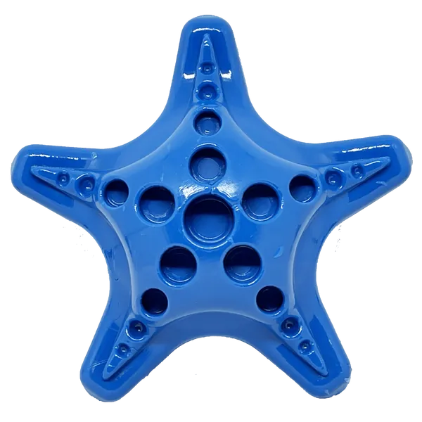 Starfish Ultra Durable Nylon Dog Chew Toy for Aggressive Chewers - Starfish Nylon Toy - Blue