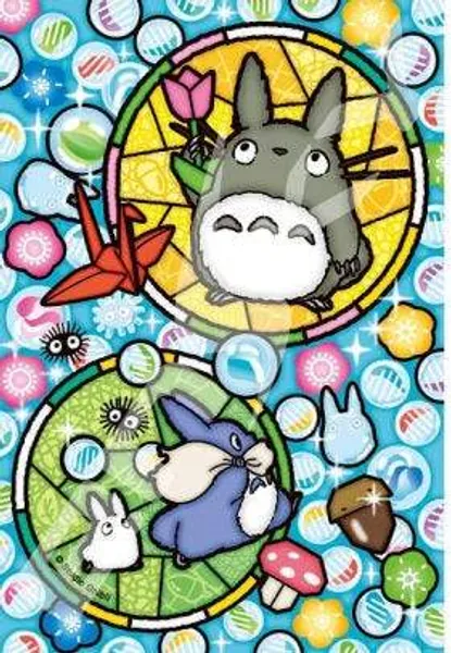 My Neighbor Totoro - Totoro and Glassy Marbles - Ensky Petite Artcrystal Puzzle (126-AC64) [In Stock, Ship Today]