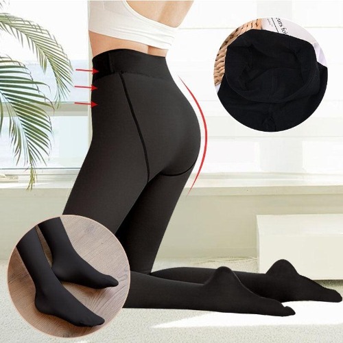 High Waist Pantyhose Collection - Opaque Black / 220g - Standard Velvet