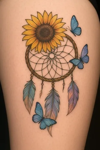 thigh tattoo