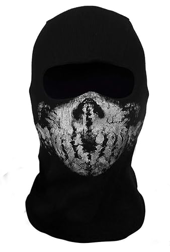 Surprise Mask Skull for Ghost Motorcycle Mask Face Mask Black