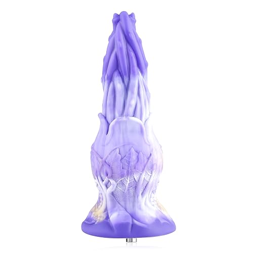 Hismith Monster Dildo 8.76inch Silicone Dildo,Anal Toys for Sex Machine,Fantasy Dildo with KlicLok System,Sex Toys,The H-Plant - 8.76inch Monster Dildo