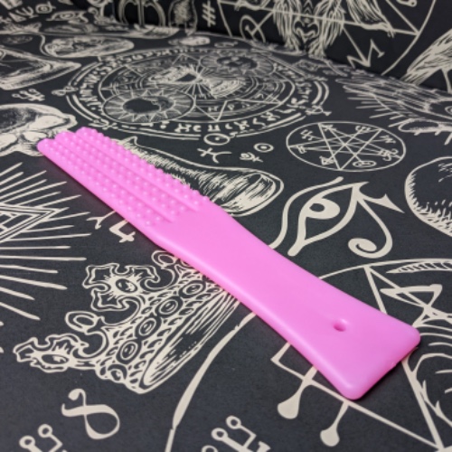 BDSM Silicone multi-pronged slapper paddle impact stingy - Pink