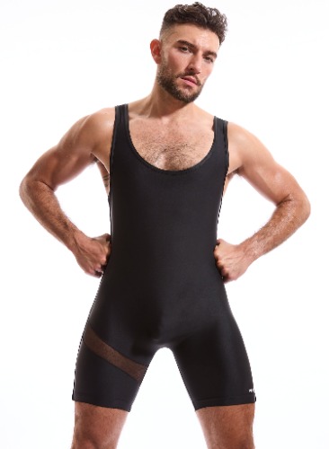 SS94 Sheer Slasher Singlet | M / BLACK