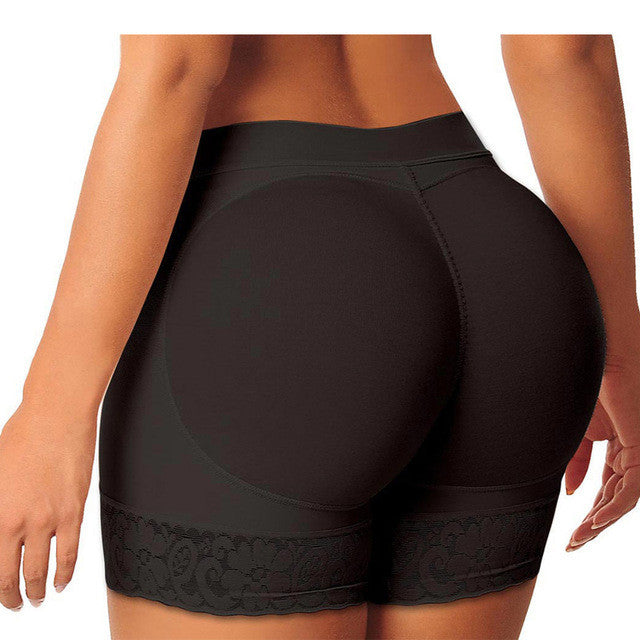 Padded Body Shaper Butt Lifter Panty in Black - Black / S