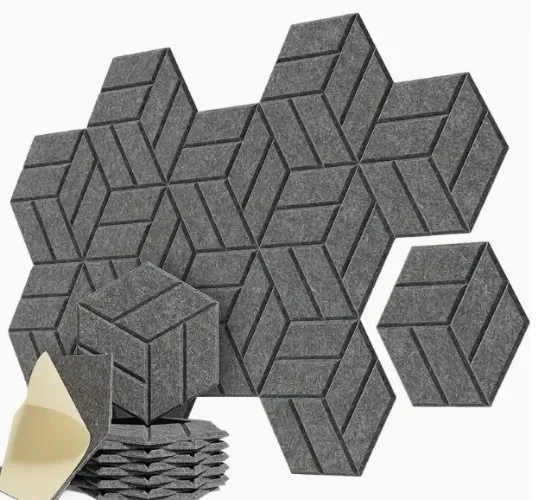 🔊12pcs paneles acústicos autoadhesivos 12"x10"x0.4" espuma