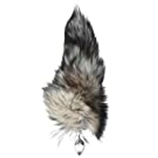 Generic Fox Tail Anal Plug Anal Trainer Metal Butt Plug SM Butt Massager Role Play Games Stimulator Enema Stopper Flirting Toys for SM Couple Lover Brown