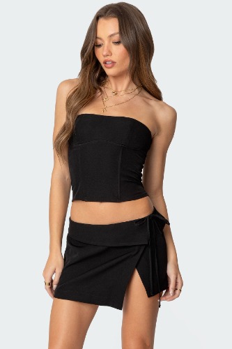 Selena Lace Up Corset | BLACK / S