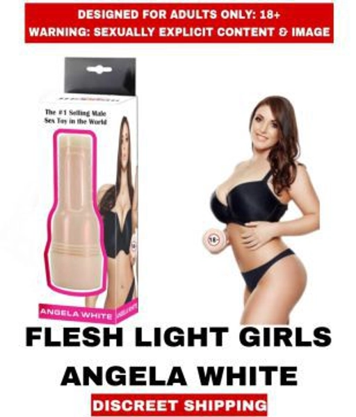 SEX TOYS REAL PUSSY FEEL MASTURBATOR FLESH LIGHT ANGELA WHITE For Men