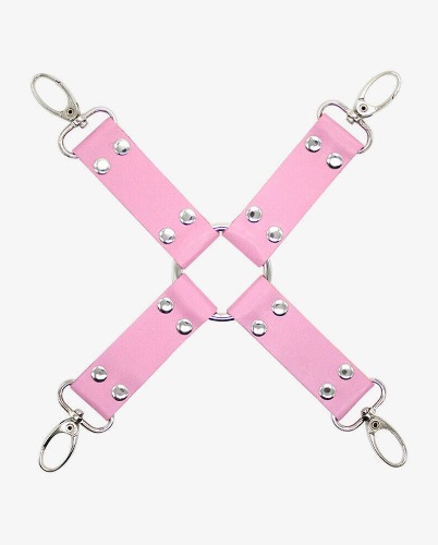 Leather Cross Body Connector. Add On Item For Handcuffs And Ankle Cuffs Bondage | Default Title