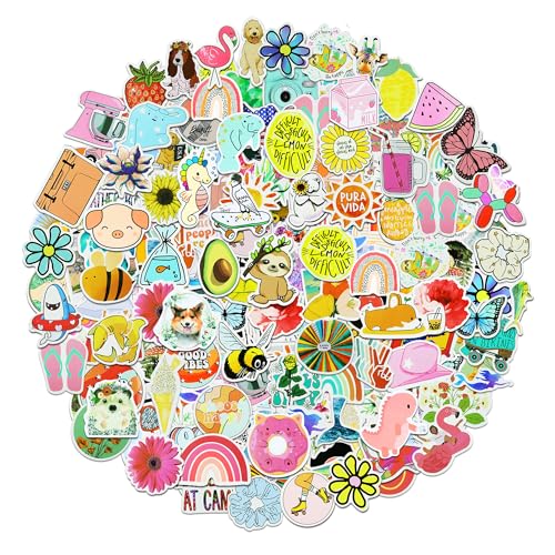 Eoaod 600Pcs Water Bottle Stickers for Kids, Cute Stickers for Water Bottles, Vinyl Waterproof Stickers Aesthetic Laptop Sticker Pack Skateboard Stickers for Kids Teens Girls (Cute-600pcs) - Cute-600pcs