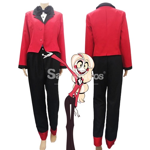 【In Stock】Anime Hazbin Hotel Cosplay Charlie Morningstar Cosplay Costume - S