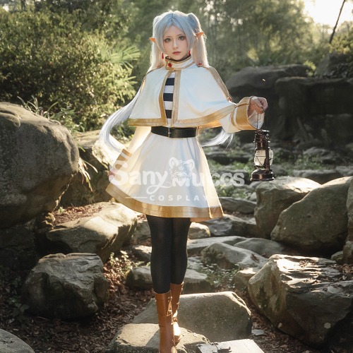 【48H To Ship】Anime Frieren: Beyond Journey's End Cosplay Frieren Cosplay Costume Premium Edition - S