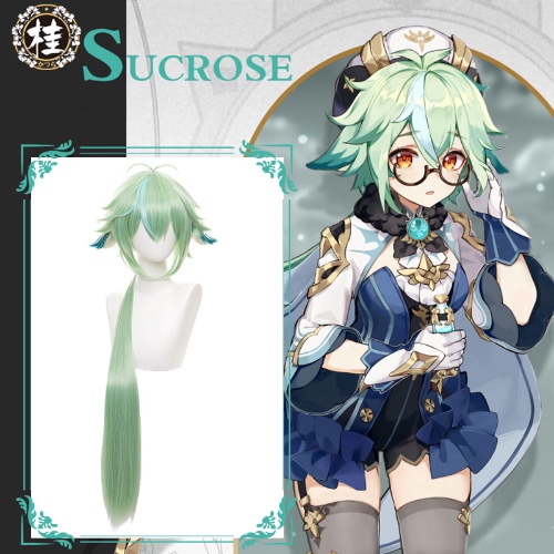 【Pre-sale】Uwowo Genshin Impact Sucrose Cosplay Wig 85cm Sucrose Wig Sucrose Hair